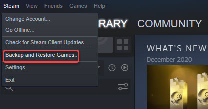 Reinstalling Steam