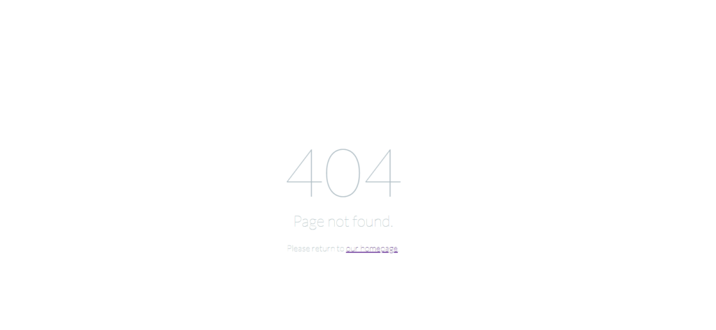 404 Page Not Found